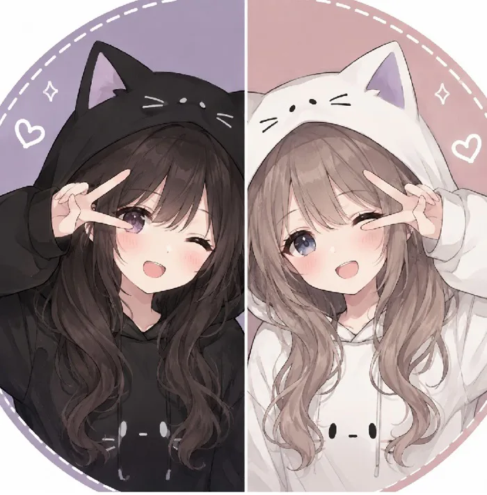 146+ avatar đôi bạn thân nữ anime cute ai cũng mê