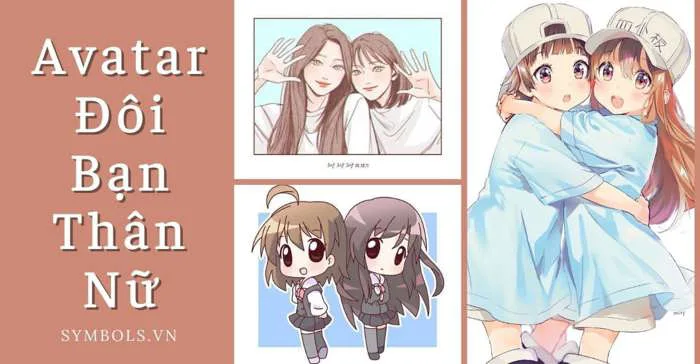 Avatar Đôi Bạn Thân Nữ Cute Nhất [48+ Ảnh Đại Diện Ngầu]