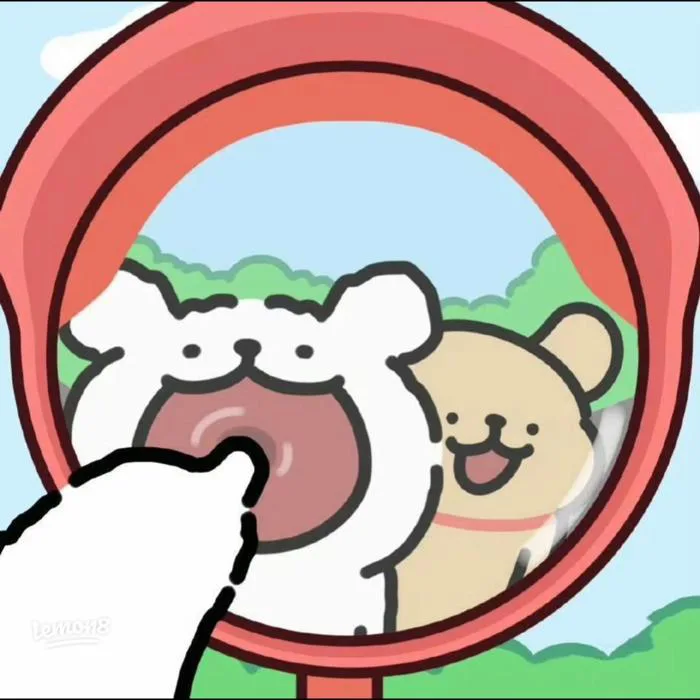Avatar đôi chó Maltese hoạt hình siêu cute cho các cặp đôi