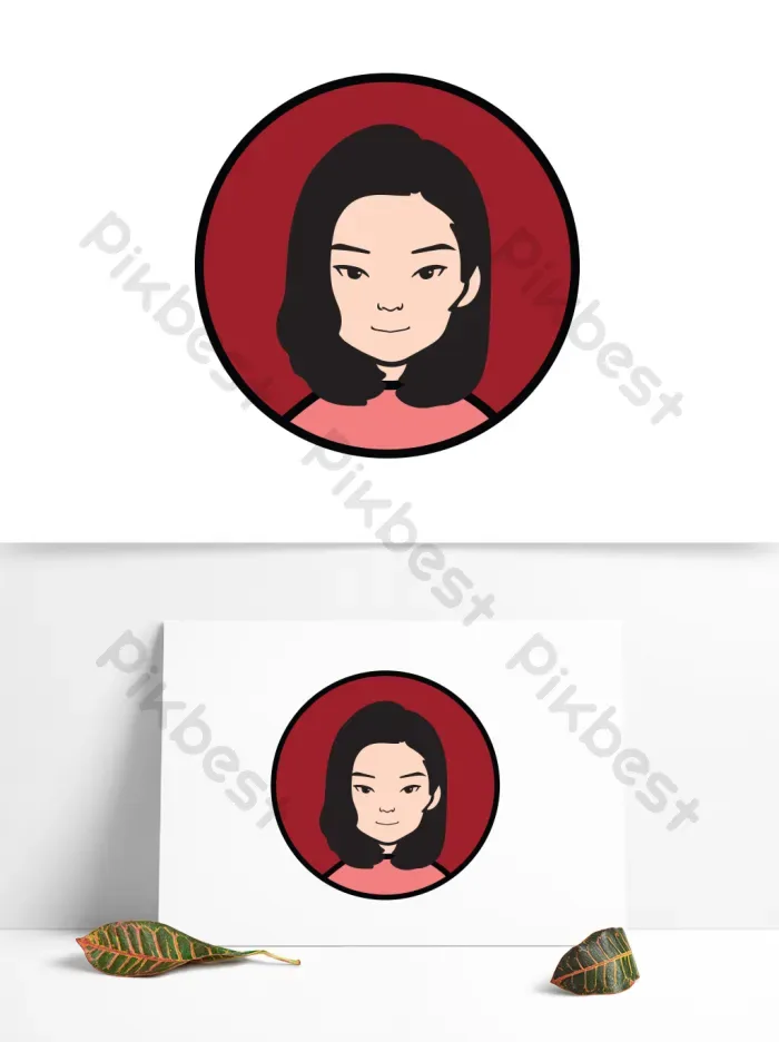 Tải miễn phí Cô Gái Hoạt Hình Avatar Nét đơn Giản Ai Công cụ đồ họa | AI  chuyên nghiệp - Pikbest