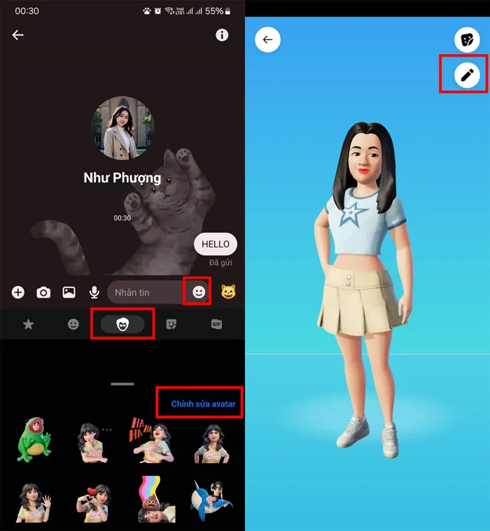 Hướng dẫn cách tạo avatar sicker đẹp trên Facebook cực đơn giản