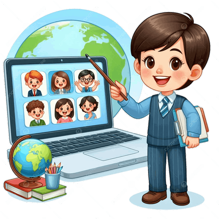 Hình ảnh Một Giáo Viên Hoạt Hình Dạy Vector Khái Niệm Giáo Dục Trực Tuyến  PNG , Giáo Viên Giảng Dạy, Khóa Học Online, Giáo Viên PNG trong suốt và  Vector để