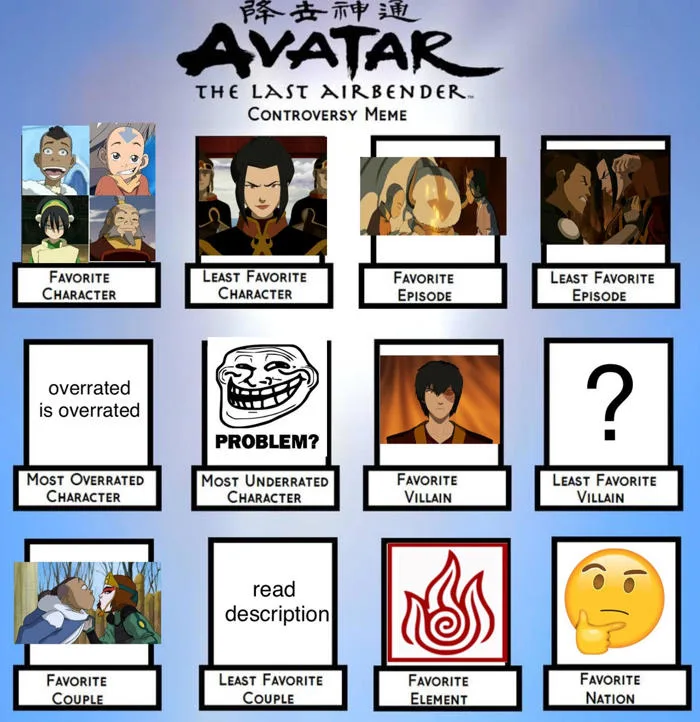 avatar the last Airbender controversy meme by captainJthgamemaster on  DeviantArt