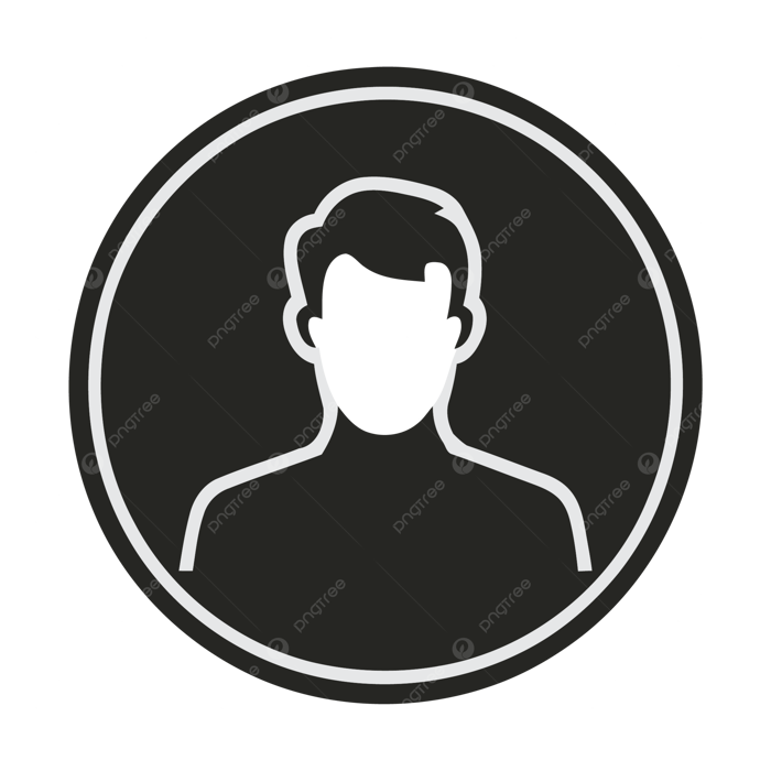 Avatar Vector Icon Black White Circle Icon, A Simplistic Black Icon Of  Supporter On A White Background, No Shadows, Small Centered In Frame PNG  and Vector with Transparent Background for Free Download