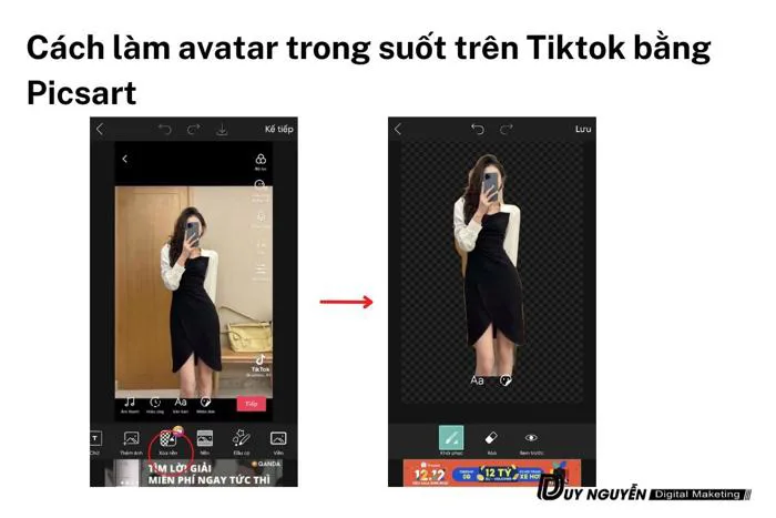 Cách làm avatar trong suốt trên tiktok đơn giản dễ thực hiện | Duy Nguyễn -  Giảng viên marketing uy tín