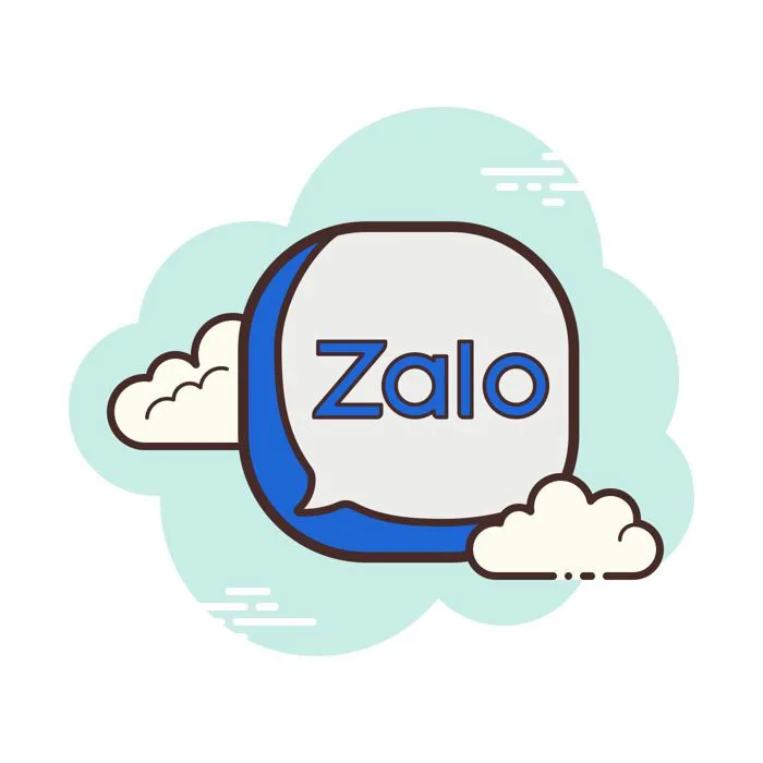 Zalo icon in Cloud Style