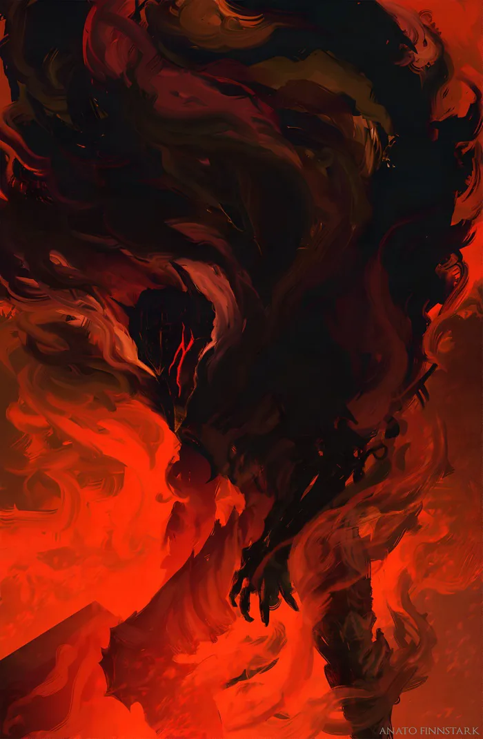 Hình Nền Guts Berserk Ác Quỷ Lửa | 2512x3840 | Wallpaper Alchemy