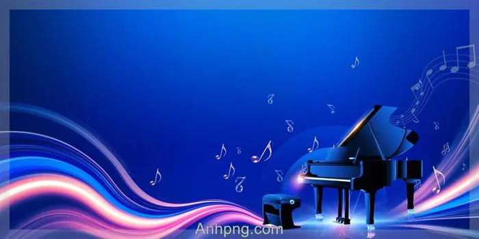 Phông nền hội diễn âm nhạc với đàn piano và sóng nhạc, phù hợp Powerpoint -  Anhpng.com - Kho Tài Nguyên Thiết Kế: Ảnh Png, Vector, Corel, Ai, Psd
