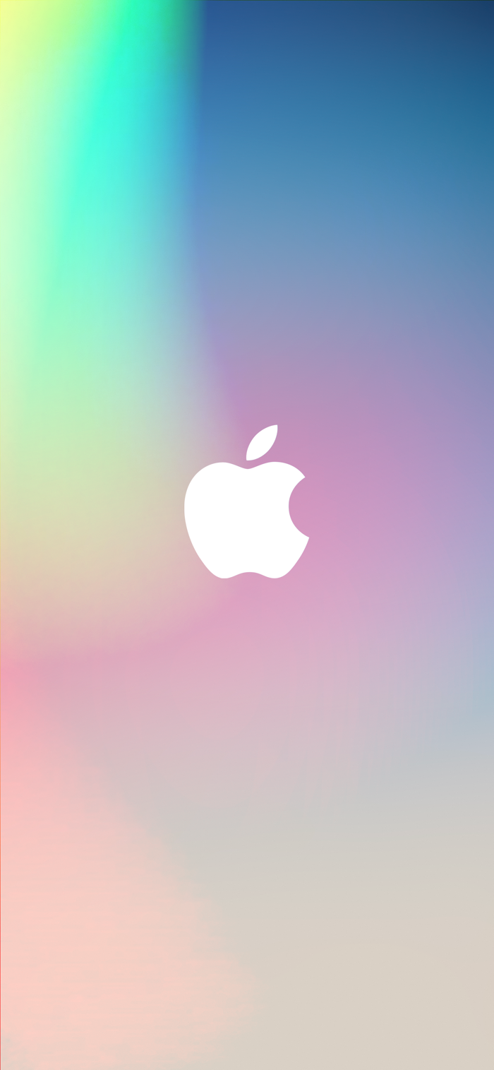 Hình nền iPhone đẹp và chất lượng cao chủ đề logo Apple dưới nền pastel