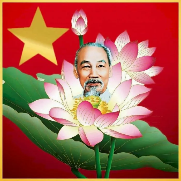 Hình ảnh hoa sen và Bác Hồ đẹp, chất lượng cao, tải miễn phí