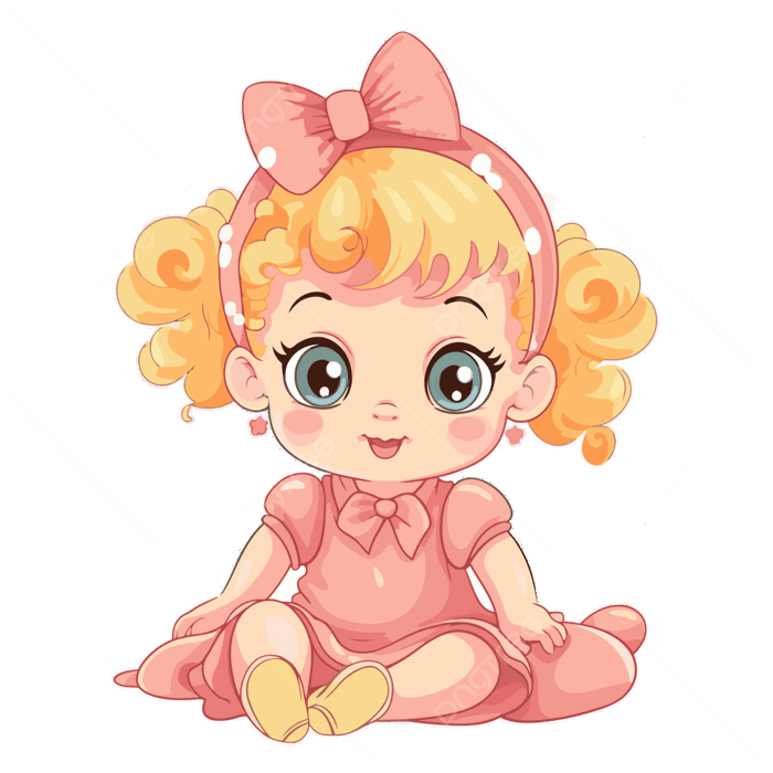 Hình ảnh Bé Gái PNG , Nhãn Dán Clipart Cô Gái Dễ Thương Dễ Thương, Phim  Hoạt Hình Minh Họa Vector Bé Gái PNG , Nhãn Dán PNG và Vector với nền