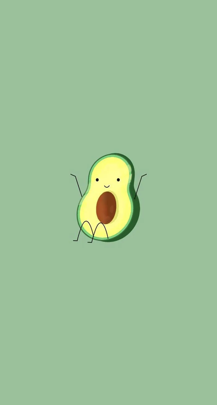 Hình quả bơ cute, hình nền quả bơ dễ thương, đáng yêu cho điện thoại