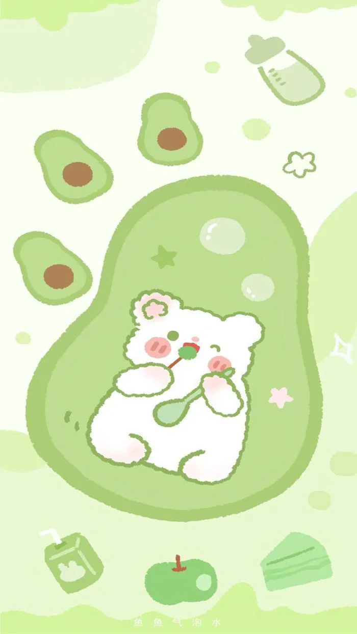 Hình ảnh quả bơ cute - Hình nền quả bơ đáng yêu cho điện thoại