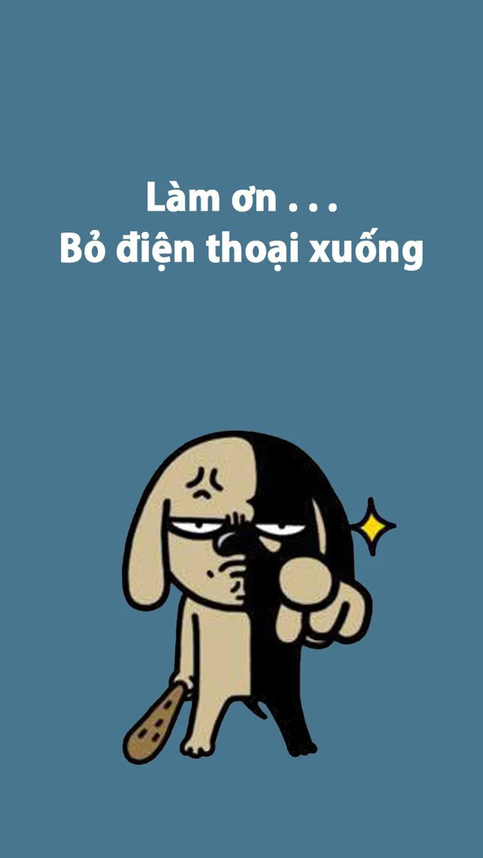 Hình nền bỏ điện thoại tao xuống cực chất