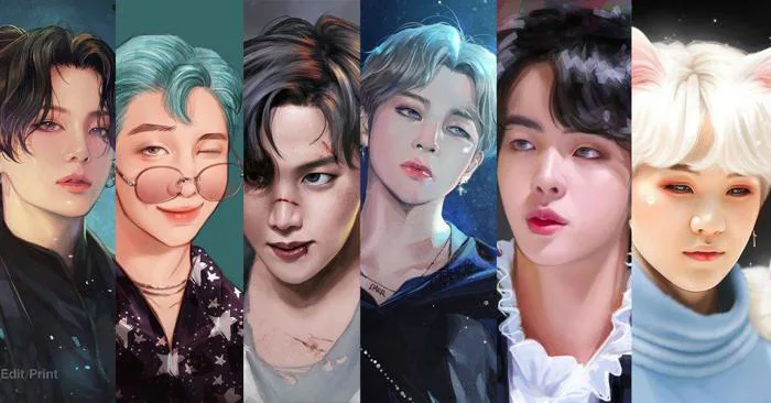 1001 fanart BTS đẹp long lanh, full HD để đặt hình nền, in poster xịn xò -  BlogAnChoi