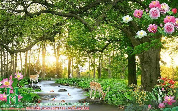 Tạo không gian làm việc xanh mát, tăng năng suất với bộ sưu tập ảnh thiên  nhiên 3D siêu đẹp