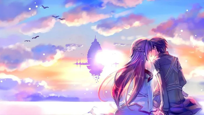 Hình ảnh cặp đôi yêu nhau anime đẹp, dễ thương