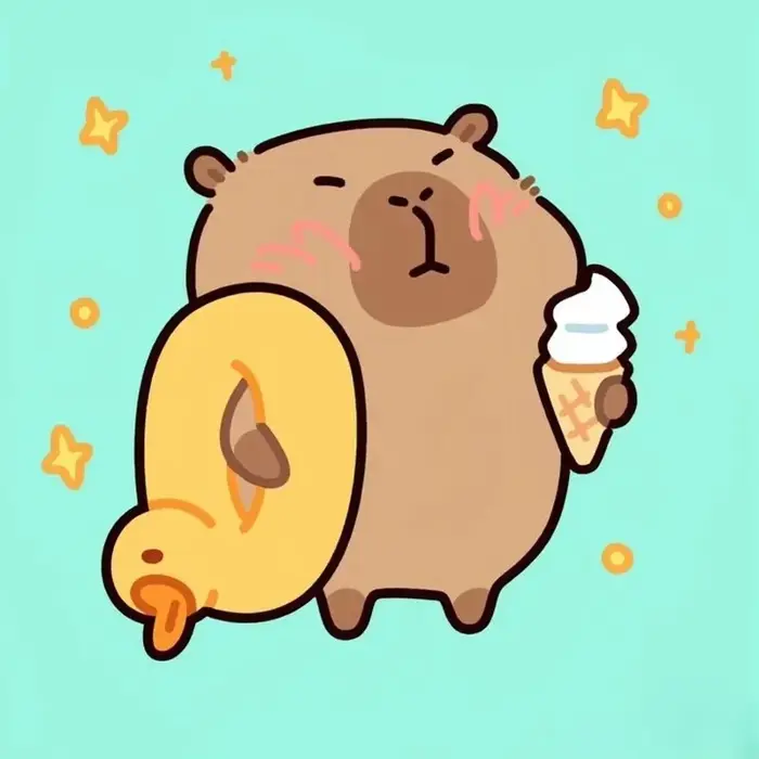 Bộ ảnh capybara chibi siêu dễ thương khiến bạn tan chảy