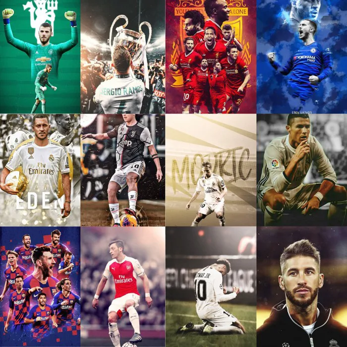 Combo 40 ảnh poster cầu thủ bóng đá 10x15cm | Shopee Việt Nam
