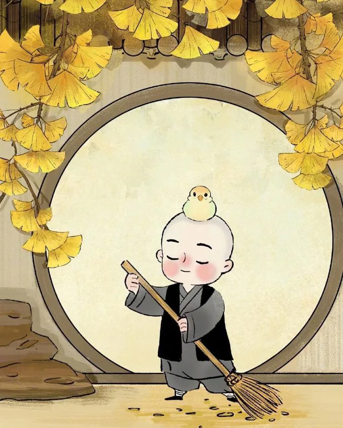 44 Chú tiểu chibi ý tưởng | nghệ thuật phật giáo, tôn giáo, viết chữ