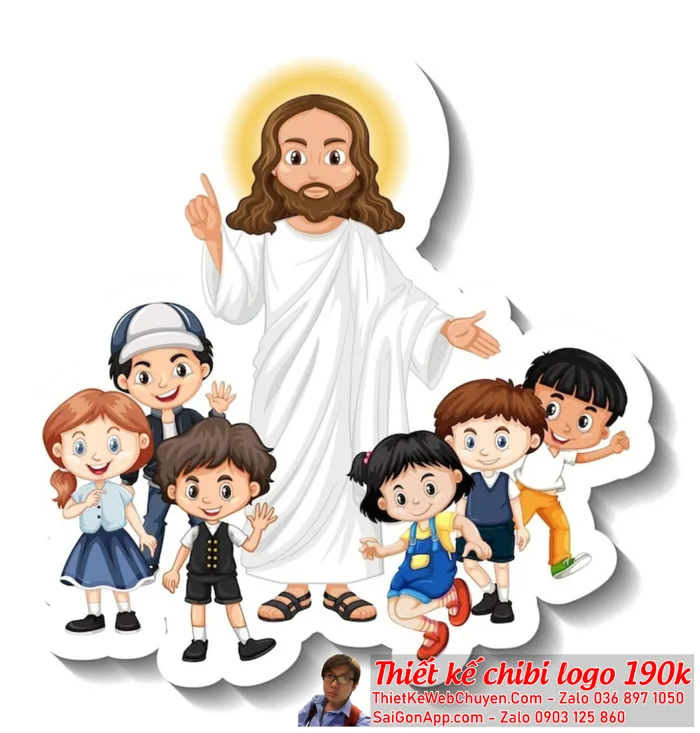 Chúa Giêsu chibi ( chibi jesus ), THIẾT KẾ CHIBI 190K CUTE ĐÁNG YÊU