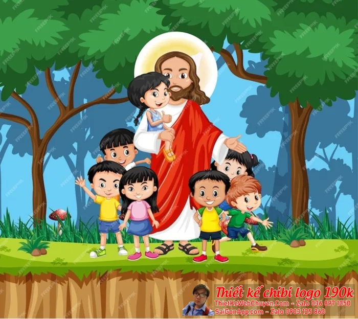 Chúa Giêsu chibi ( chibi jesus ), THIẾT KẾ CHIBI 190K CUTE ĐÁNG YÊU