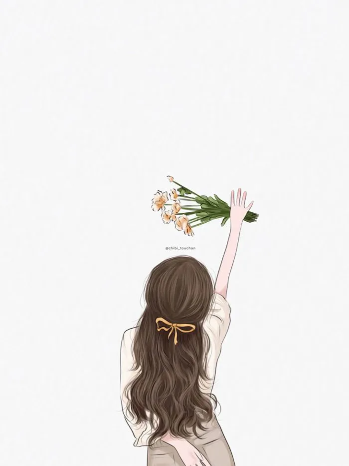 Girl illustration, tranh vẽ minh hoạ, ảnh nền cô gái