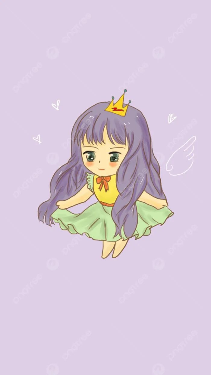 Nền Vẽ Tay Hoạt Hình Dễ Thương Hình Nền Công Chúa Anime Cô Bé Hình Nền Cho  Tải Về Miễn Phí - Pngtree