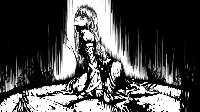Hình nền anime đen trắng đẹp