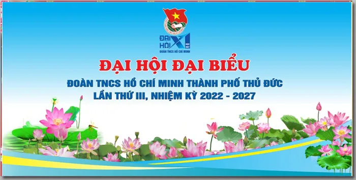 Mẫu Corel phông nền Đại hội Đoàn Thanh Niên