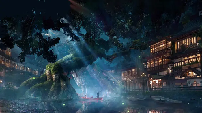 Khu rừng kỳ ảo với đom đóm xanh | Wallpaper Engine Space