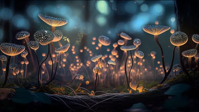 Nấm, Đom Đóm, Rừng