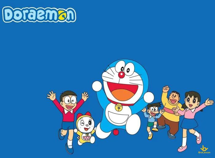 Hình ảnh Doremon dễ thương - chú mèo máy đến từ tương lai - BroCanvas