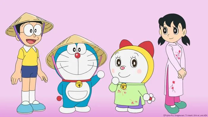 Hé lộ hình ảnh Doraemon du lịch Việt Nam, đội nón lá và mặc áo dài - Tuổi  Trẻ Online