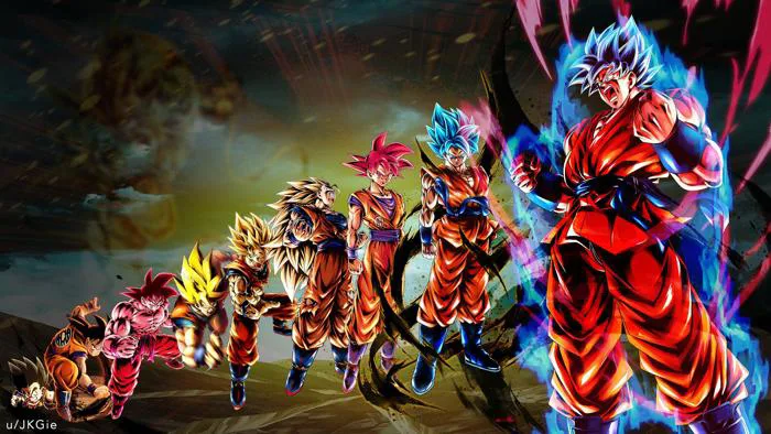 Dragonball Legends: Sự Tiến Hóa của Goku Hình Nền PC [1920x1080px]. Cứ tự  nhiên dùng nha, và cho mình biết nếu bạn muốn mình làm thêm hình của các  nhân vật khác