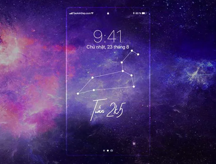 Tạo hình nền điện thoại Galaxy theo chòm sao cung hoàng đạo