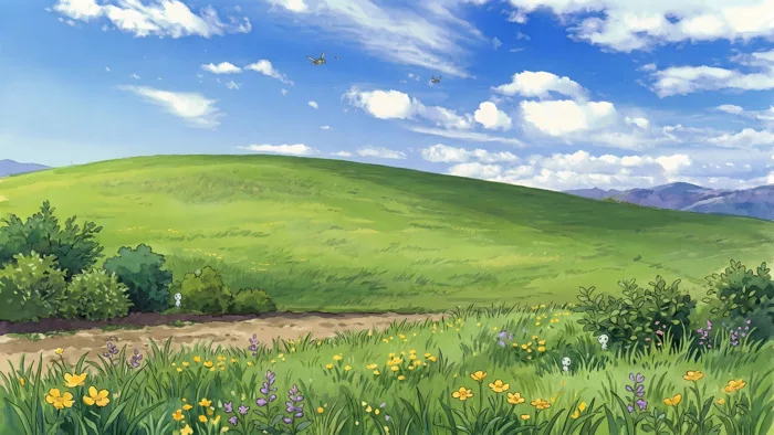 Hình Nền Windows XP Bliss Phong Cách Studio Ghibli | 3840x2160 | Wallpaper  Alchemy