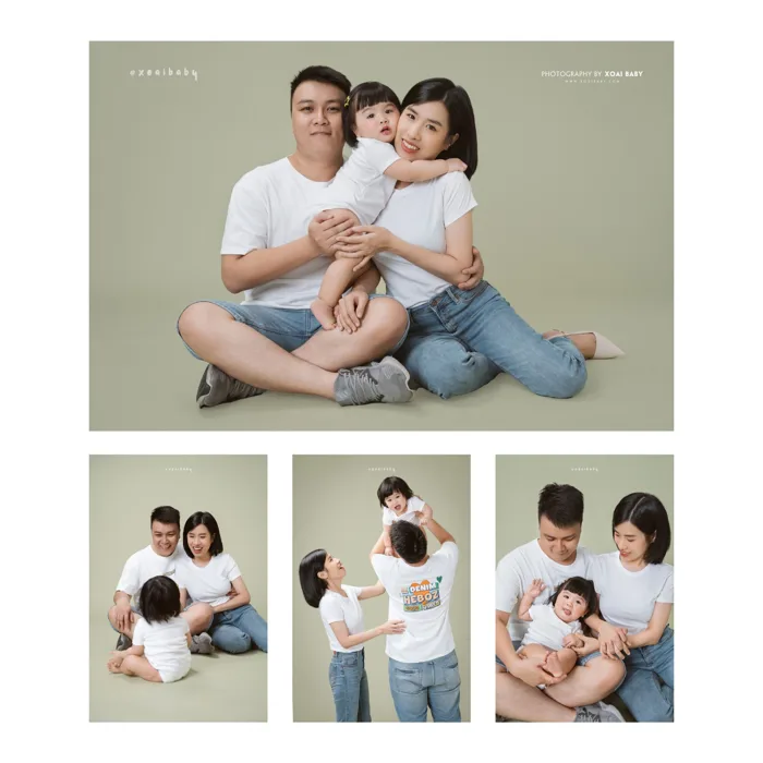 Phông Nền Chụp Ảnh Gia Đình Studio Nha Trang | Xoài Baby