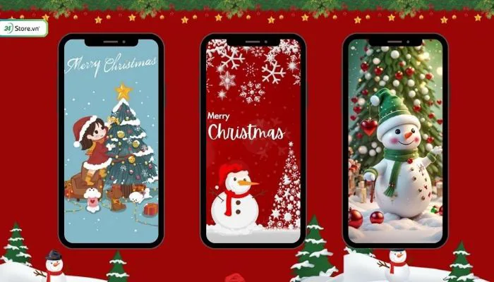 999+ Hình nền Giáng sinh đẹp, cute cho máy tính, điện thoại 2026
