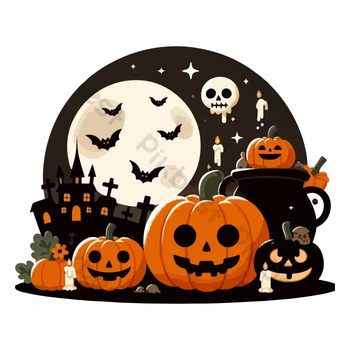Tải miễn phí Hình ảnh Trang Phục Halloween đáng Sợ Với đầu Lâu Và Quả Bí  Ngô Công cụ đồ họa | EPS chuyên nghiệp - Pikbest