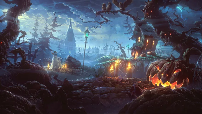 Theo tui thì đây là hình nền Halloween đỉnh nhất quả đất luôn. :  r/wallpapers