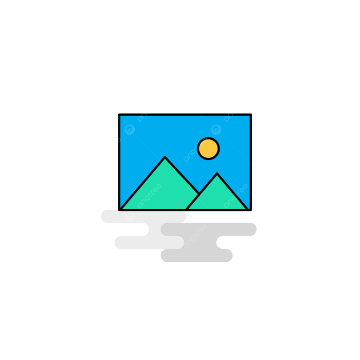 Hình ảnh Vector Biểu Tượng Hình ảnh Phẳng PNG , Nền, đen, Màu Xanh PNG và  Vector với nền trong suốt để tải xuống miễn phí