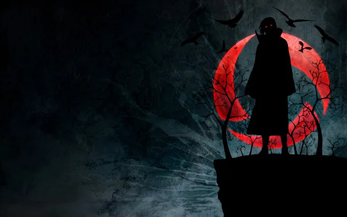 Hình Nền 4K Itachi Uchiha Trăng Đen | 3840x2400 | Wallpaper Alchemy
