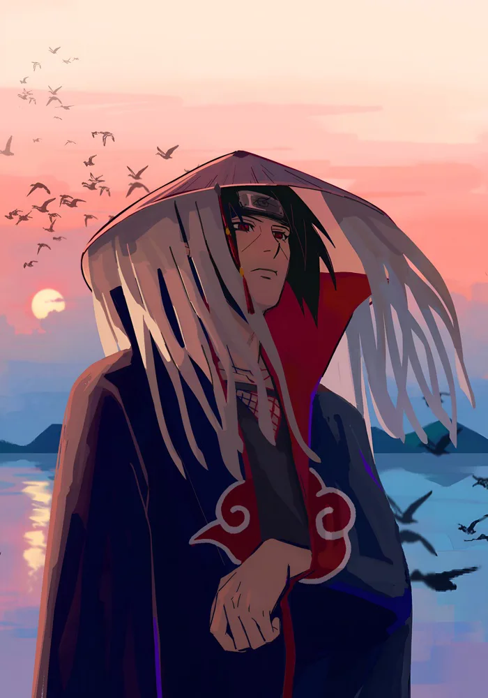 Hình Nền 4K Itachi Uchiha Akatsuki Hoàng Hôn | 2868x4096 | Wallpaper Alchemy