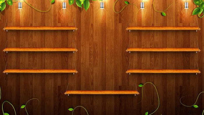 Nền tảng kệ sách đẹp mắt và ấn tượng