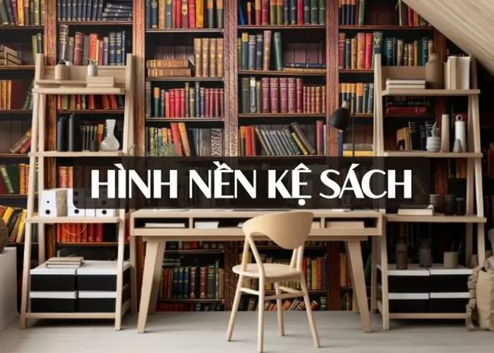 Tổng hợp hình nền kệ sách đẹp, sáng tạo truyền cảm hứng