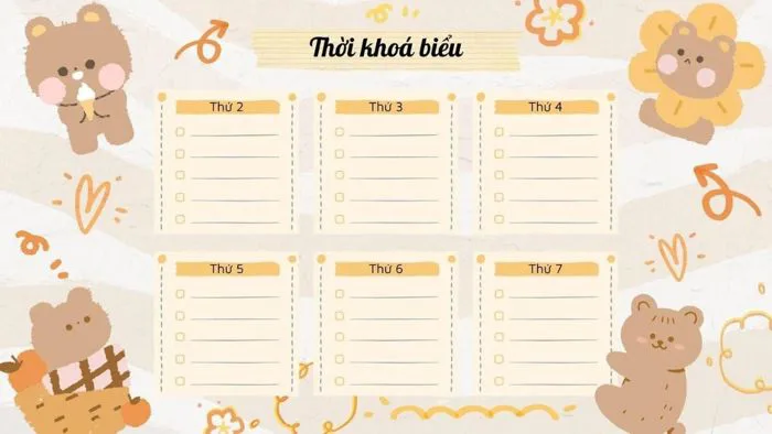Cách tạo hình nền thời khóa biểu trên điện thoại, máy tính