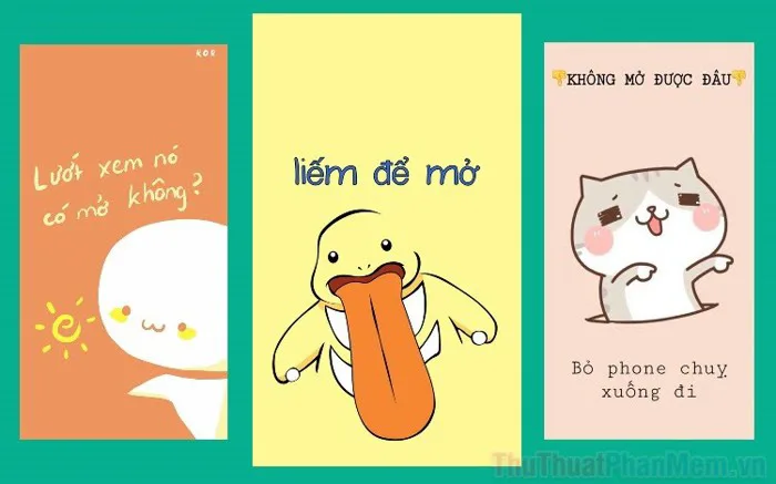 Hình nền mở khóa troll, hài hước, bá đạo, chất nhất