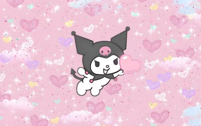 Tổng hợp hình nền Kuromi Cute sắc nét cho điện thoại & máy tính miễn phí