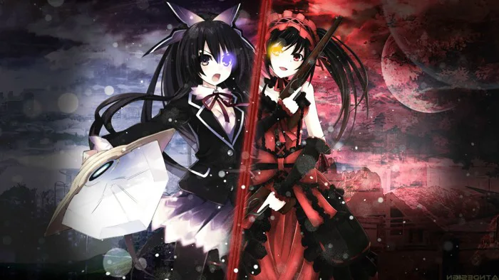 Hình nền : 1920x1080 px, Anime cô gái, Ngày A Live, Tokisaki Kurumi,  Yatogami Tohka 1920x1080 - goodfon - 1023866 - Hình nền đẹp hd - WallHere